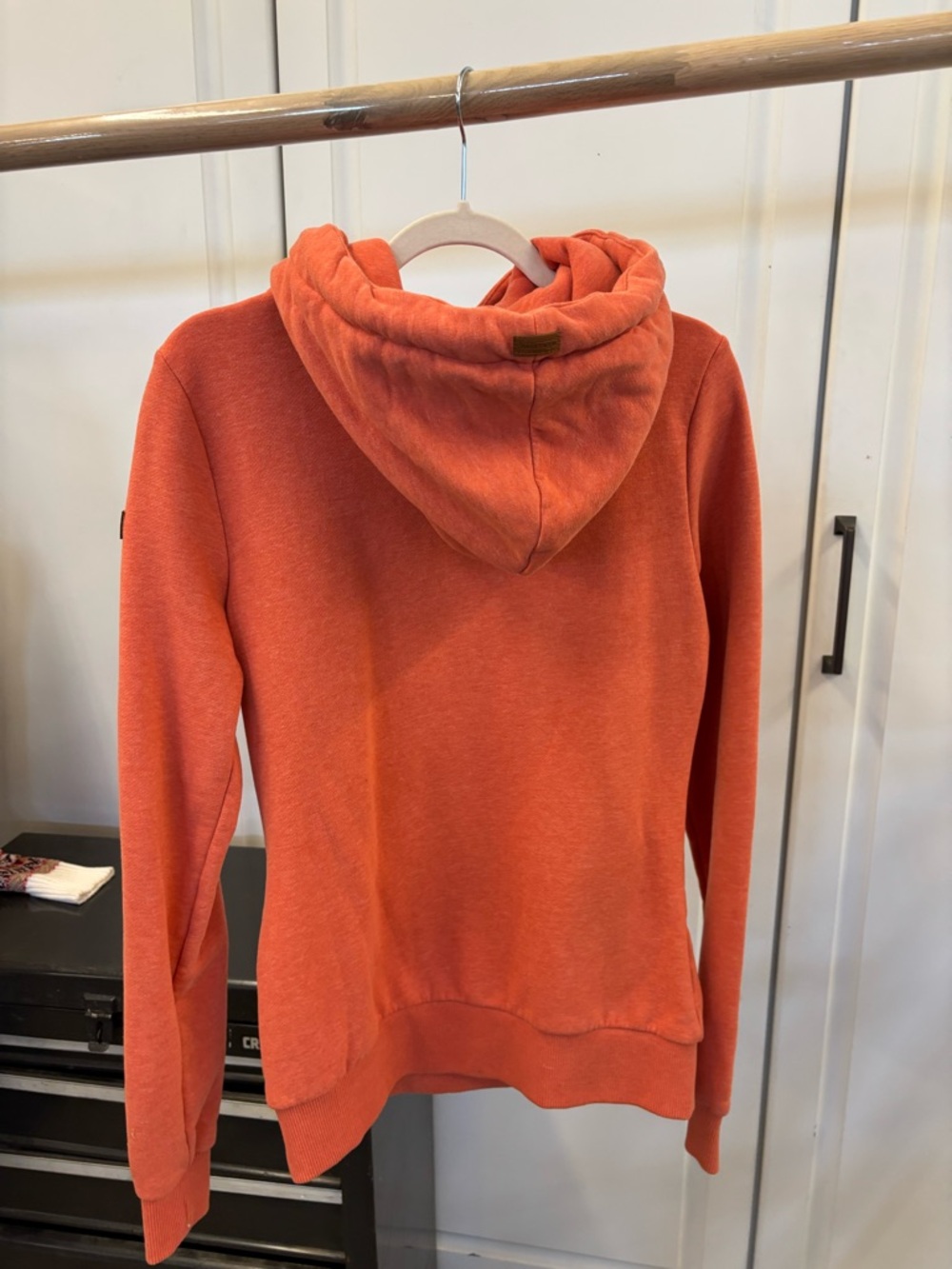 Wanakome Orange Cowl-Neck Pullover with Rope Drawcords - Picture 3 of 4